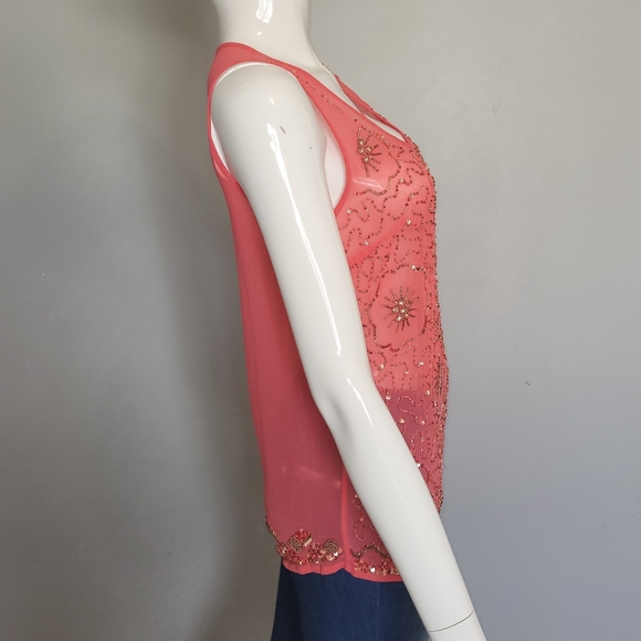 Anthropologie Moulinette Soeurs Glisten Tank, GUC, Size 6 - Picture 3 of 10